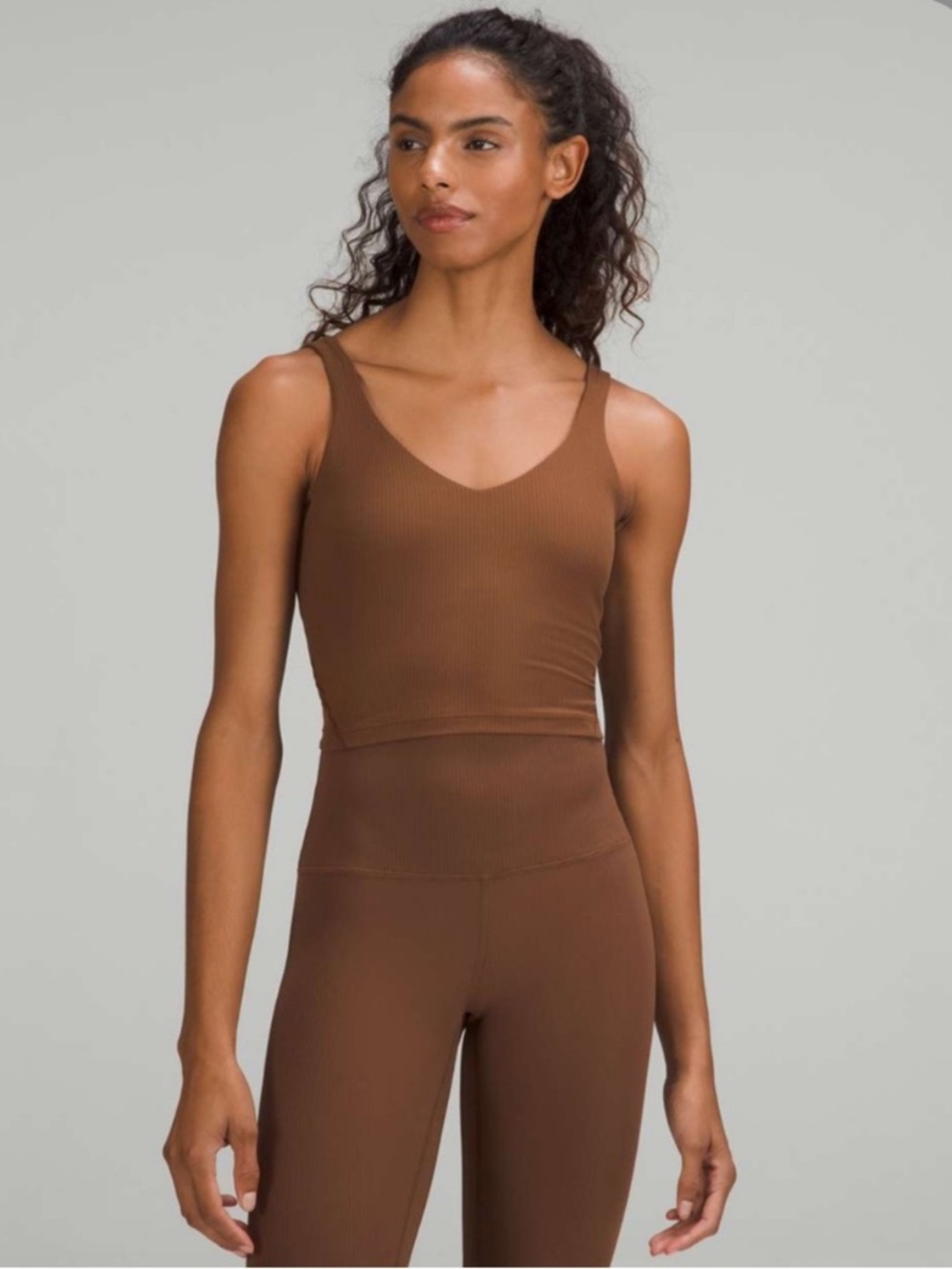 Lululemon ribbed align tank brown
